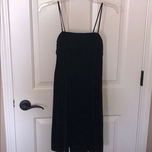 Urban Outfitters black velvet skater dress medium